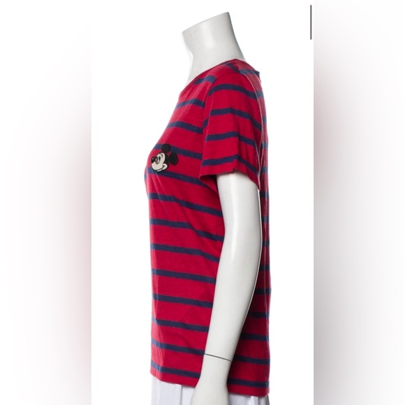 GUCCI X DISNEY Striped Scoop Neck T-Shirt w/ Tags - Picture 4 of 9